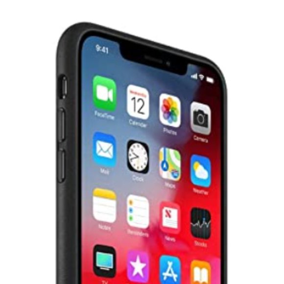 Apple Leather Case (for iPhone Xs Max) - Black